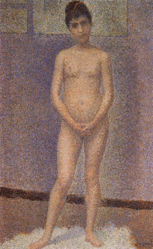 Georges Seurat Standing Female Nude oil painting image